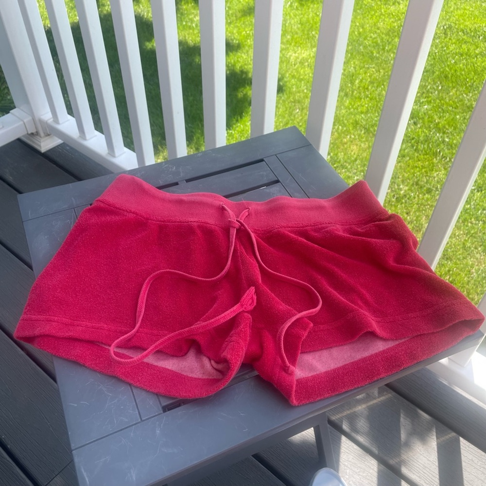 Red hardtail shorts women’s medium